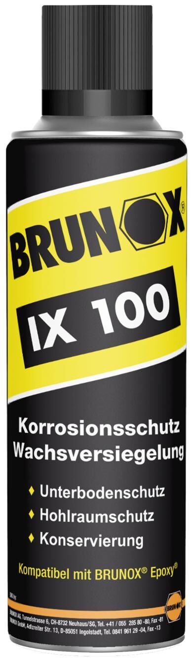 Brunox ix 100 protección contra la corrosión y sellador de cera 500ml