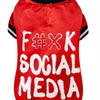 Croci Dog Jacket Social Media Red