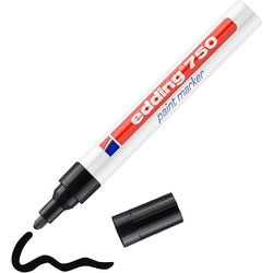Edding lakmarker 750 4-750 001 ultra 2-4mm zwart rond permanent geurloos