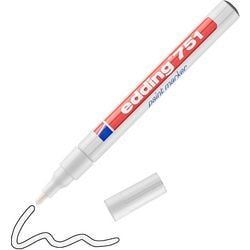 Edding 751 marcador de pintura blanco (fino) | 10 piezas