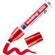 Rotulador permanente edding 800 ultra 4-12 mm rojo diagonal, secado rápido, resistente al agua
