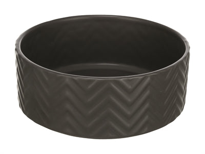 Trixie Food Bowl bere ondata di bidone in ceramica grigio