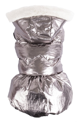 Martin Dog Jacket Elite Lame Silver colored water -repellent
