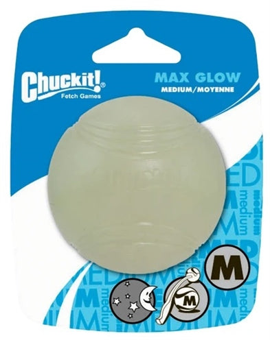 Chuckit Max Glow Bal Glow en la oscuridad