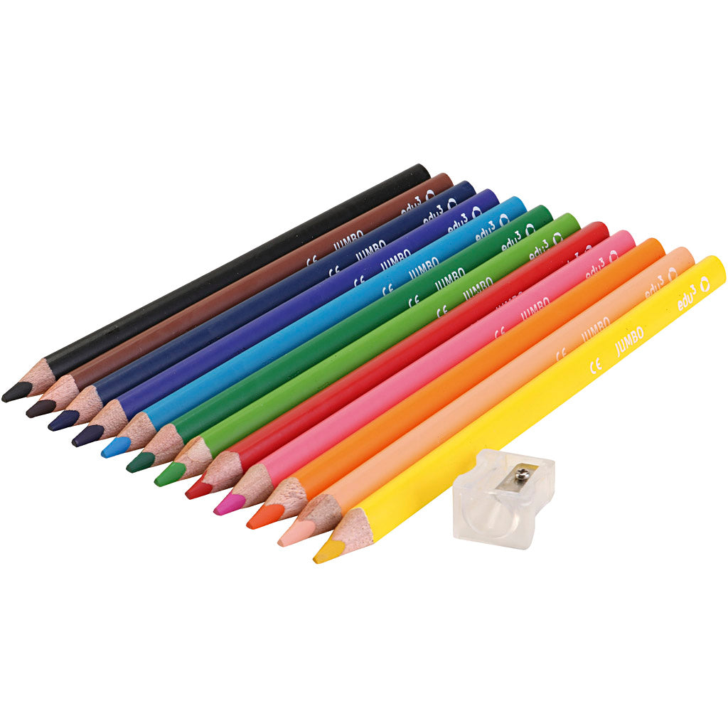 Edu3 spessore 10 mm, imbottitura 5 mm, vari colori, 12 pezzi 1 scatola