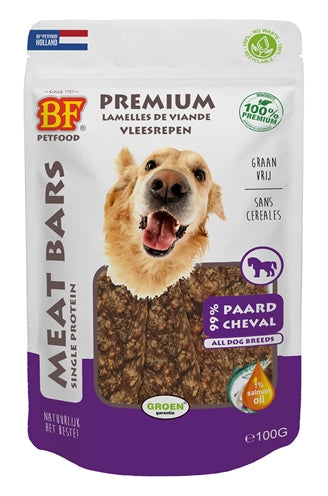 Barras de carne de biofoods caballo