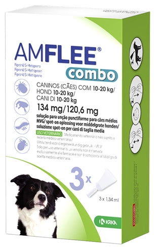 KRKA AMFLEE Spot combinato sul cane