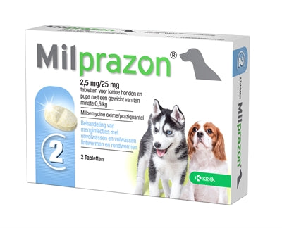 Dog tablet worming krka milprazon