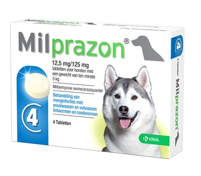 Dog tablet worming krka milprazon