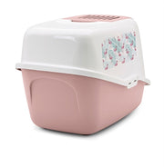 Savic Kattenbak nestor impression flamingo roze wit - afbeelding 4