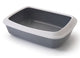 Savic litter box iriz with cold gray white edge