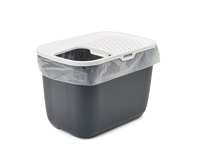 Savic Kattenbak Hop en Anthracite White