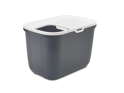 Savic Kattenbak Hop en Anthracite White
