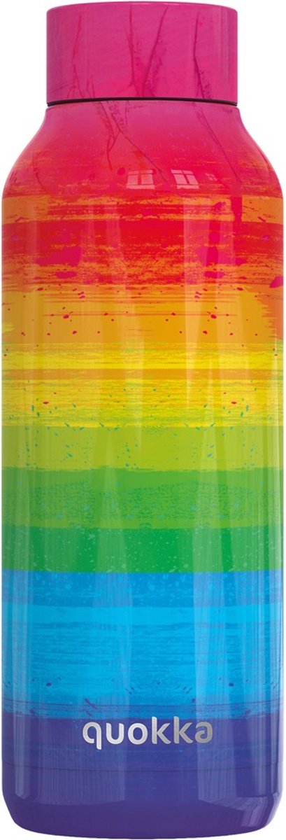 Quokka drinkfles rvs solid rainbow 510 ml
