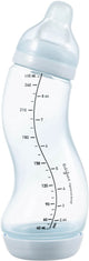 Biberon Difrax naturale - 250 ml - azzurro - 1 pezzo - s-bottle - anticolica
