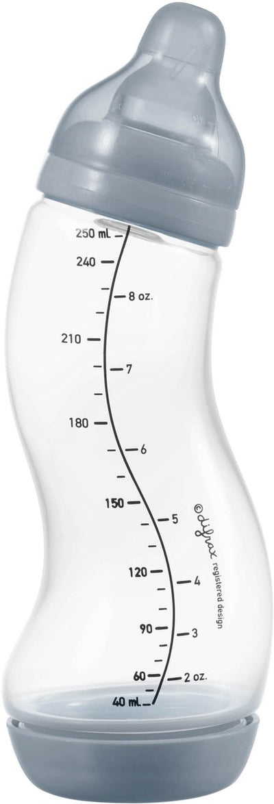 Biberón Difrax natural s - 250 ml - gris - anticólicos