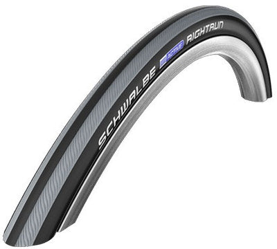 Schwalbe Right Run Tire 24x1 (25-540) Línea activa de negro gris)