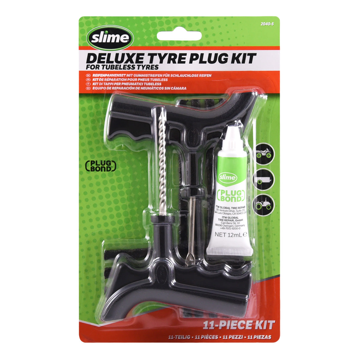 Kit di riparazione pneumatici Slime Deluxe per pneumatici fuoristrada