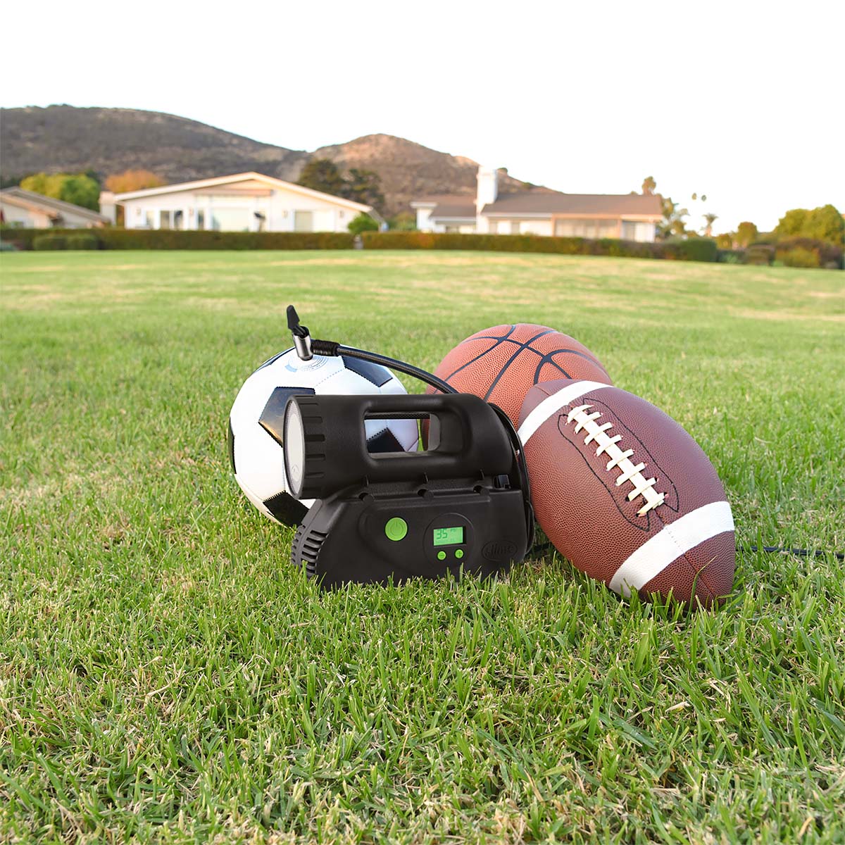 Compresor inflador de neumáticos digital Slime Deluxe de 12 V