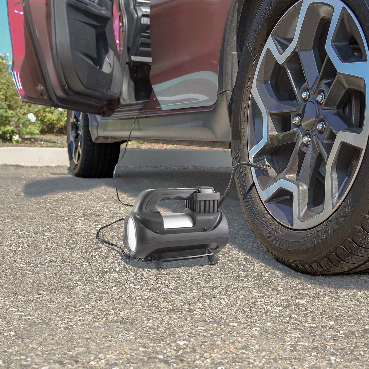 Compressore per gonfiaggio pneumatici digitale 12V per servizio pesante Slime Expert