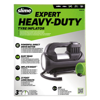 Compressore per gonfiaggio pneumatici digitale 12V per servizio pesante Slime Expert