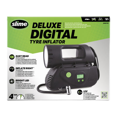 Compressore per gonfiaggio pneumatici digitale Slime Deluxe 12V