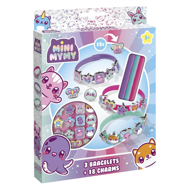 Mini mymy 3 bracciali 18 ciondoli