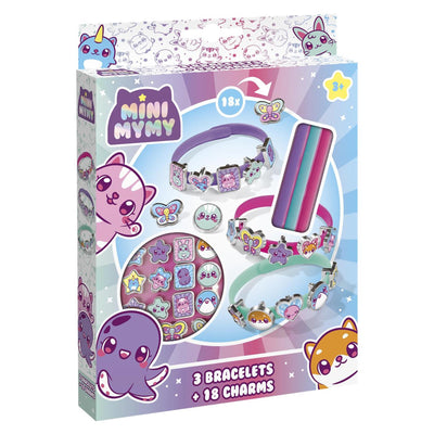 Mini mymy totum 3 kawai schuif armbandjes maken met 18 dieren schuifbedels - speelgoed meisjes vanaf 3 jaar cadeautip