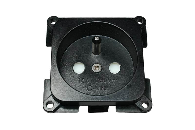C-line socket France black