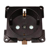 C-line wandcontactdoos camper en caravan 230 volt bruin