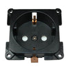 C-line wandcontactdoos camper en caravan 230 volt zwart