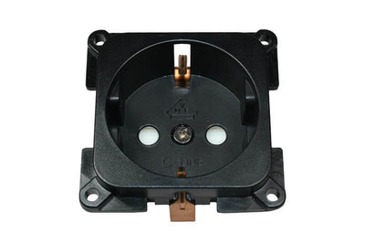 Presa a muro C-line camper e roulotte 230 volt nera - confezionata