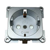 C-line wandcontactdoos camper en caravan 230 volt zilver