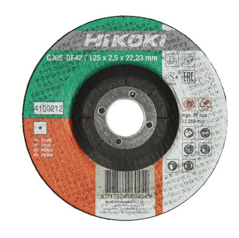 Disco da taglio accessori Hikoki per pietra 230x3,0 piatto 4100219