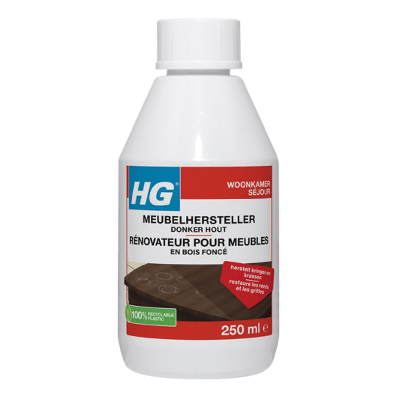 Restaurador de muebles Hg madera oscura.