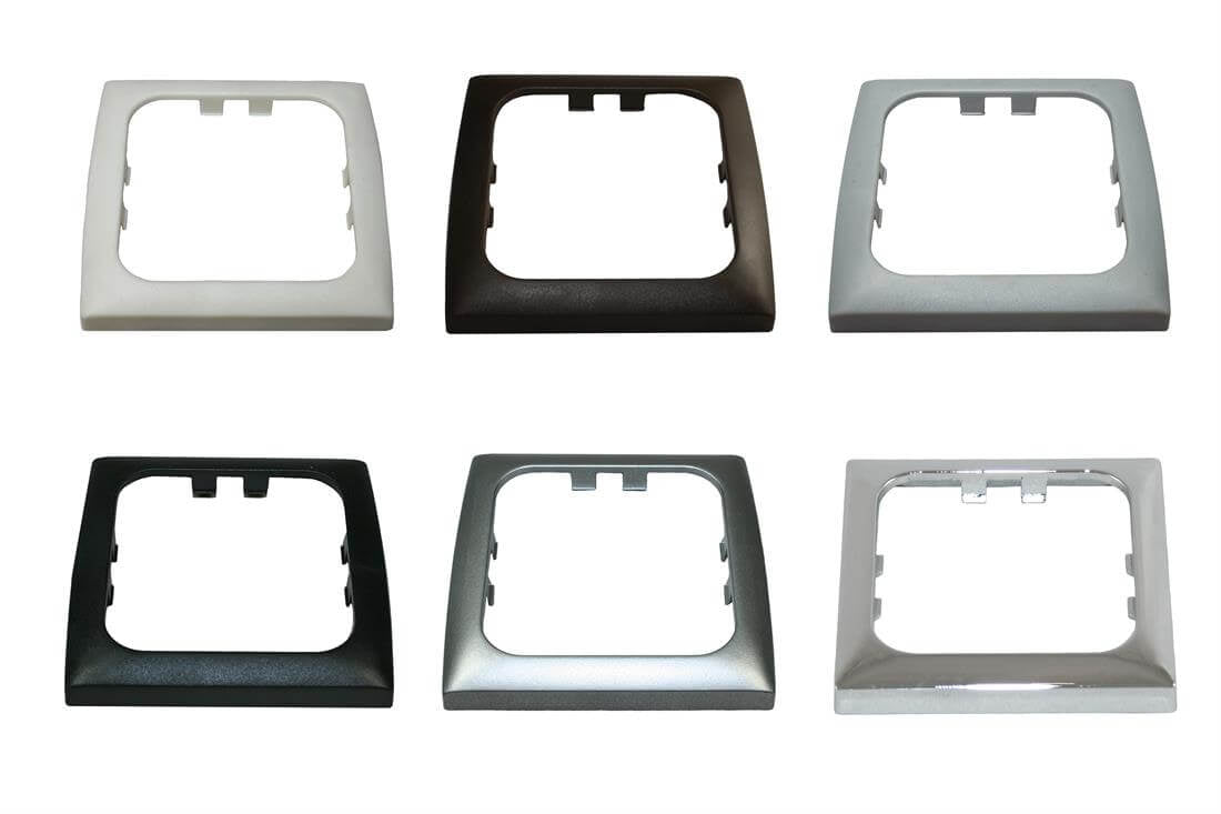 Opal cover frame single white