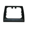 Marco de cubierta opal simple negro