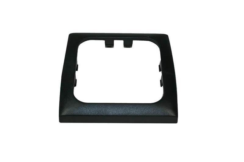 Marco de cubierta opal simple negro
