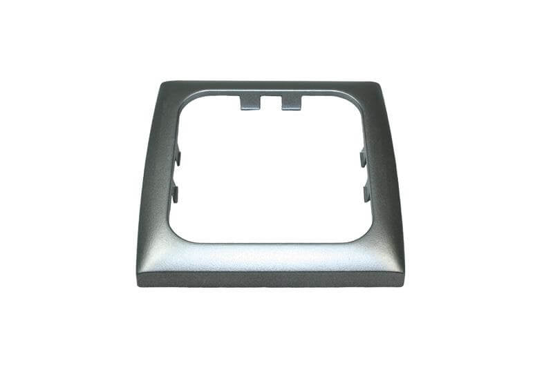Opal cover frame single silver