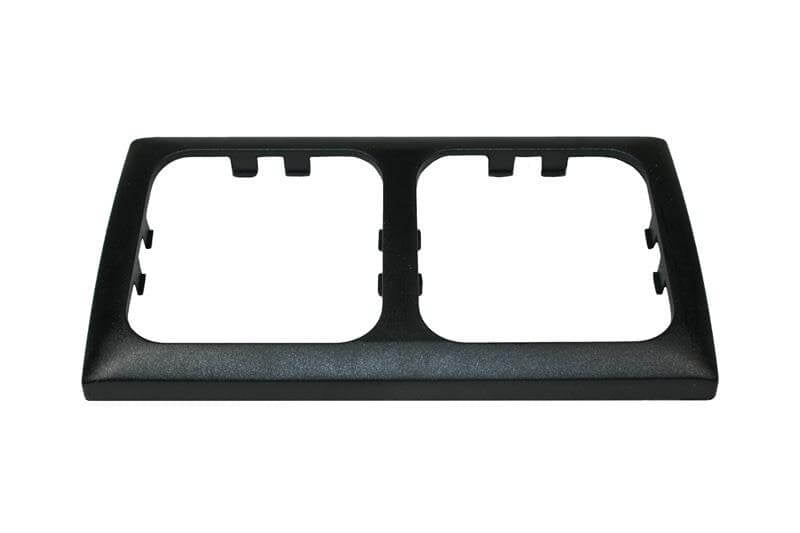 Opal cover frame 2-fold black - packaged