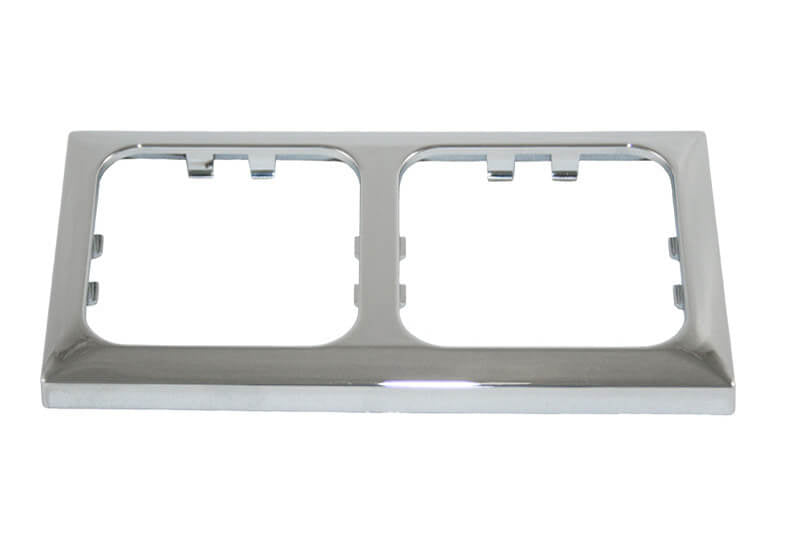 Opal cover frame 2-fold chrome