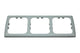 Cornice di copertura opale 3 volte grigia - confezionata