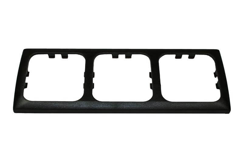 Marco cobertor opal triple negro - empaquetado