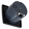 Toma de pared C-line 230v con tapa abatible + marco protector opal negro - sin embalaje de venta