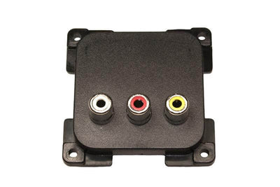 Toma de vídeo y audio C-line marrón