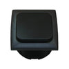 Interruptor C-line con marco de cubierta opal negro