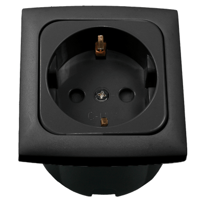 Enchufe de pared C-line con marco opal antracita
