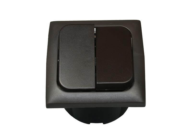 C-line series switch with opal brown cover frame