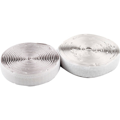 Creativ company Chiusura in velcro, autoadesiva, L: 20 mm, bianco, 5 m 1 rotolo
