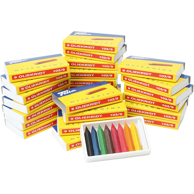 Tiza al óleo Filia, varios colores, 25x9 piezas, 1 caja